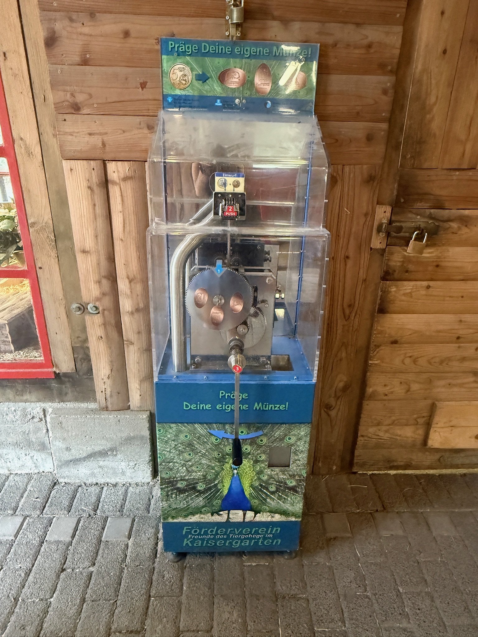 Münzautomat Tiergehege Kaisergarten in Oberhausen