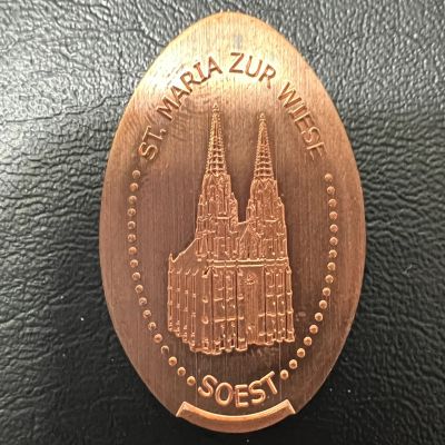 Moneda elongada – motivo de la máquina Kirche (Soest)
