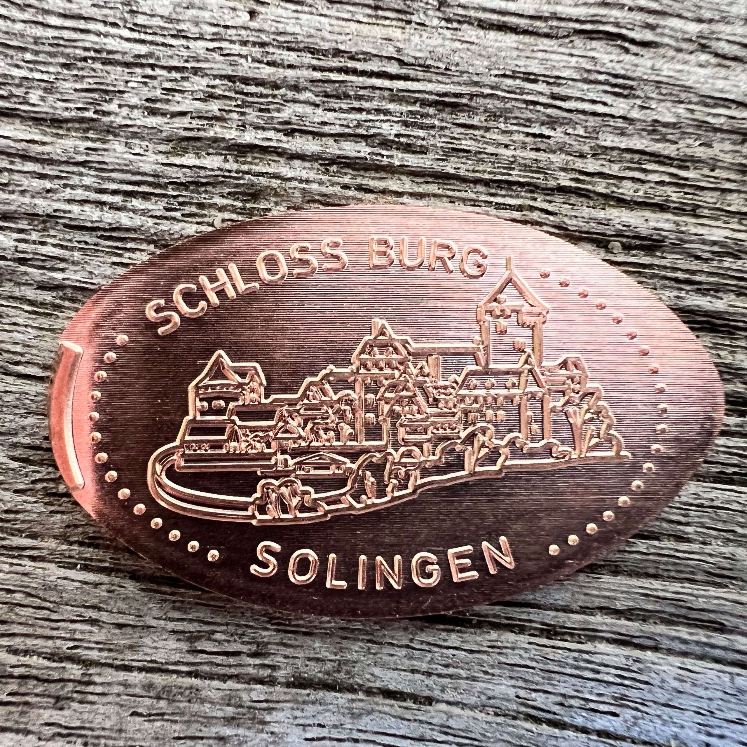 Souvenirmünze Müngstener Brücke in Solingen