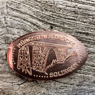 Souvenirmünze – Motiv von Münzautomat Müngstener Brücke (Solingen)