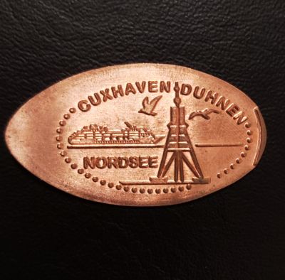 Souvenirmünze – Motiv von Münzautomat Duhnen (Cuxhaven)