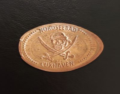 Souvenirmünze – Motiv von Münzautomat Sahlenburg A1 (Cuxhaven)