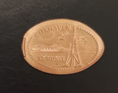 Souvenirmünze – Motiv von Münzautomat Sahlenburg A1 (Cuxhaven)