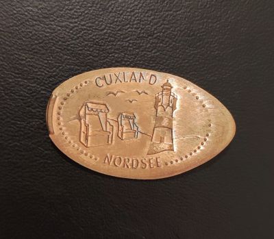Souvenirmünze – Motiv von Münzautomat Sahlenburg A1 (Cuxhaven)
