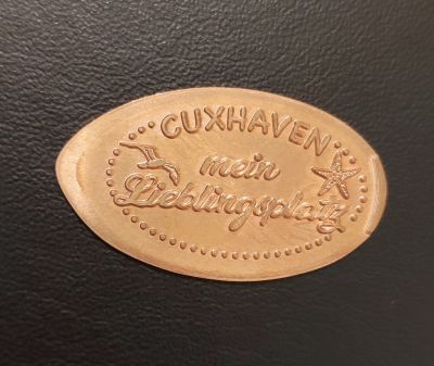 Souvenirmünze – Motiv von Münzautomat Schätze der Welt (Cuxhaven)
