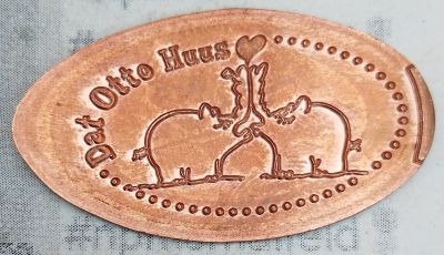 Souvenirmünze – Motiv von Münzautomat Dat Otto Huus (Emden)