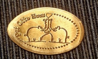 Souvenirmünze – Motiv von Münzautomat Dat Otto Huus (Emden)