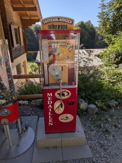 Souvenirmünze – Motiv von Münzautomat Einhornhöhle (Herzberg am Harz)