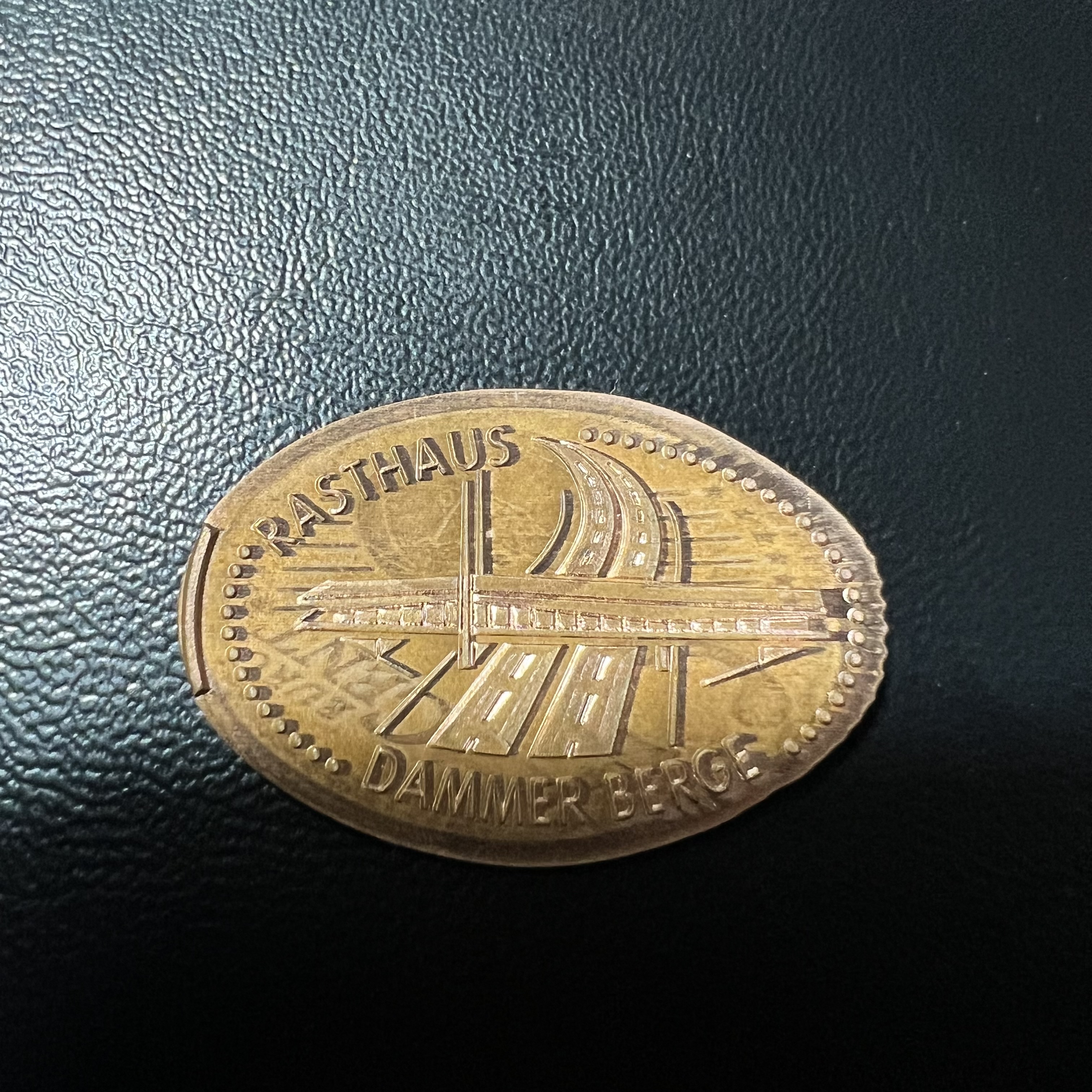 Souvenirmünze Autobahnraststätte Dammer Berge