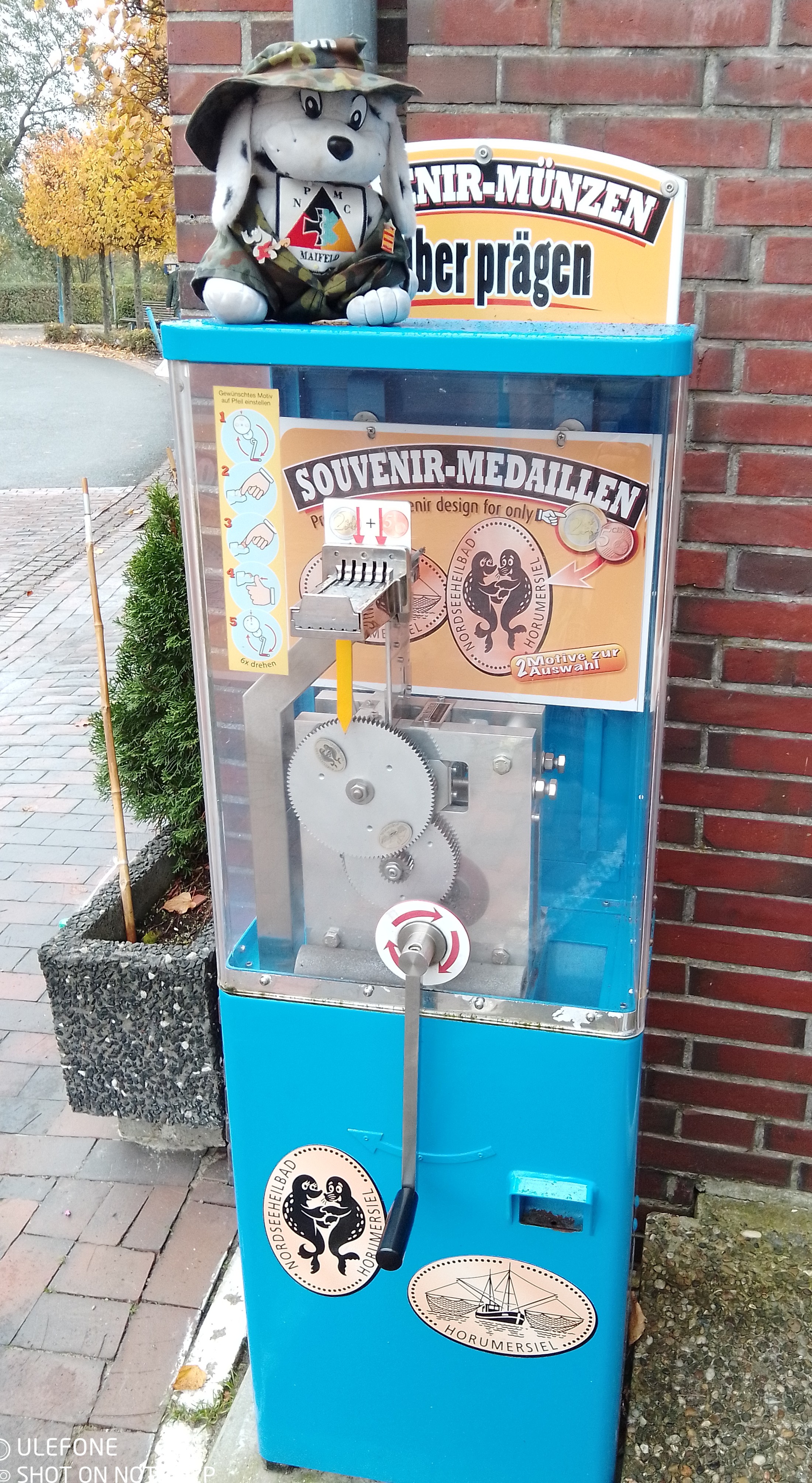 Münzautomat Hutzfeld in Wangerland