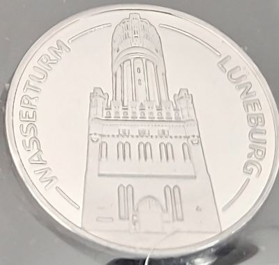 Souvenirmünze – Motiv von Münzautomat Wasserturm (Lüneburg)