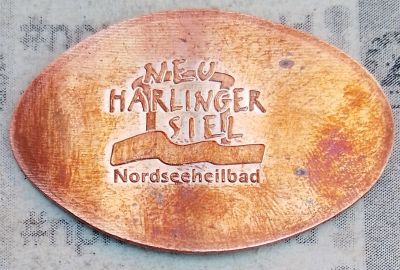 Souvenirmünze – Motiv von Münzautomat Touristeninformation (Neuharlingersiel)