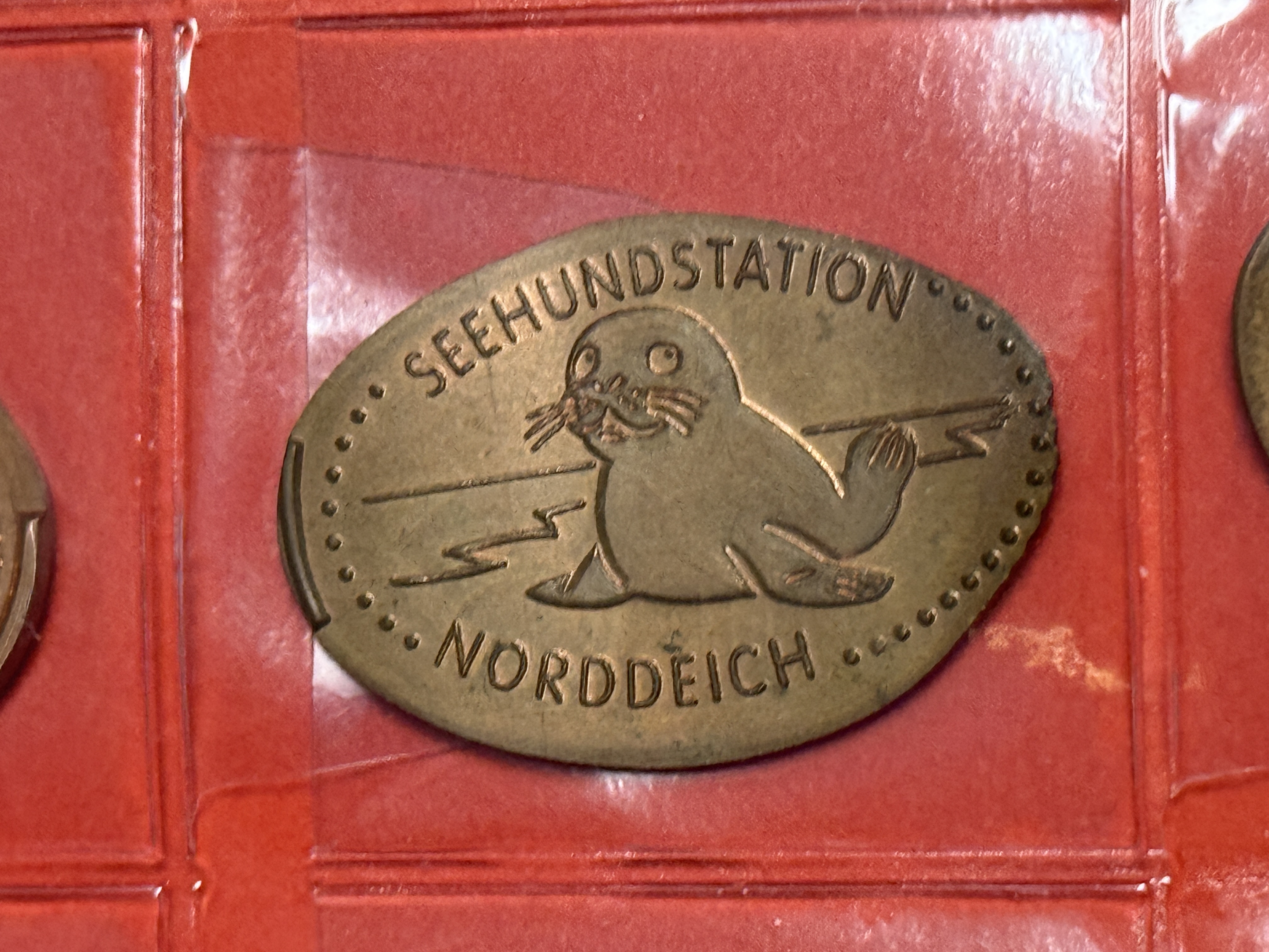 Souvenirmünze Seehundstation A3 in Norden