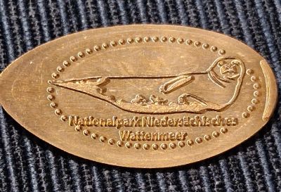 Souvenir coin Watt Welten in Norderney