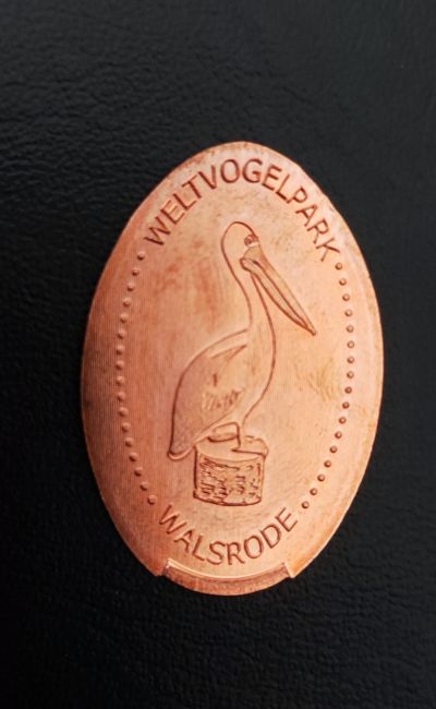 Souvenirmünze – Motiv von Münzautomat Vogelpark A1 (Walsrode)