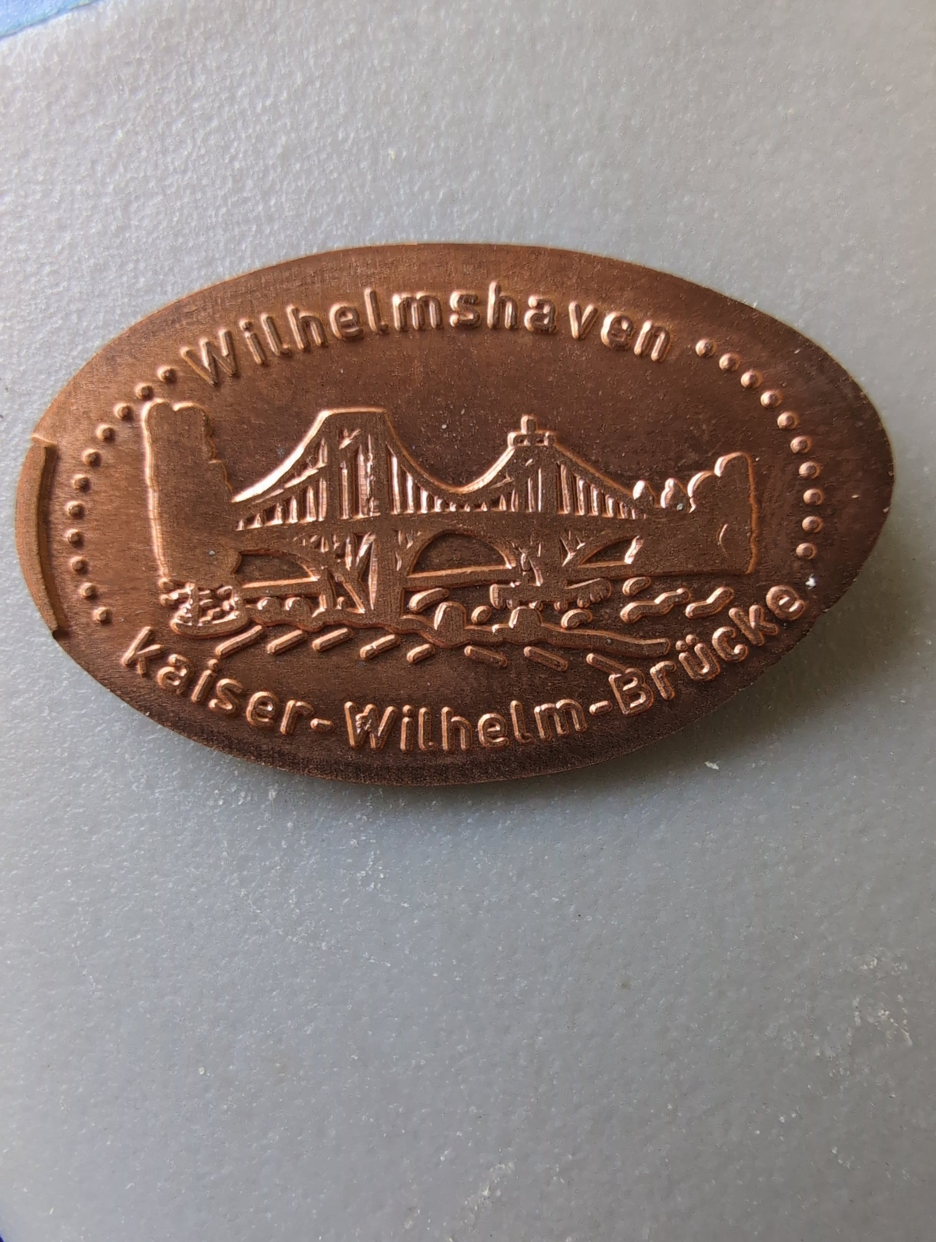 Souvenirmünze Aquarium in Wilhelmshaven