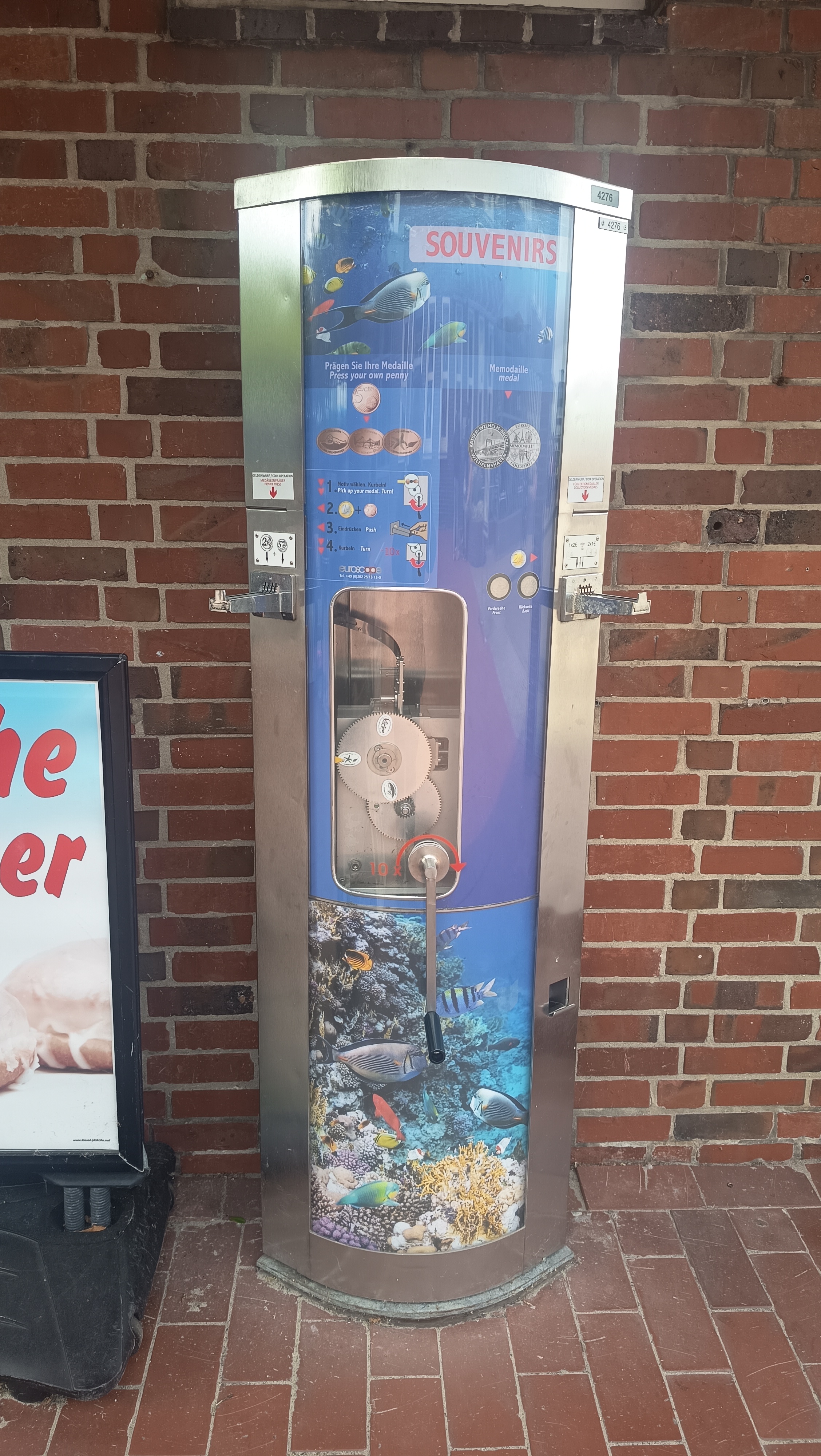 Münzautomat Aquarium in Wilhelmshaven