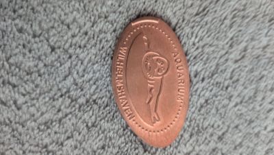 Souvenirmünze – Motiv von Münzautomat Aquarium (Wilhelmshaven)