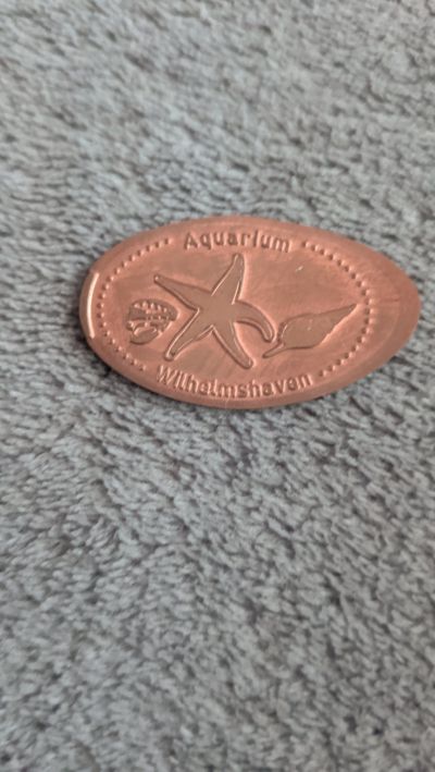 Souvenirmünze – Motiv von Münzautomat Aquarium (Wilhelmshaven)