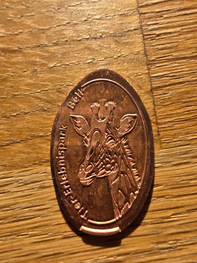 Souvenirmünze – Motiv von Münzautomat Tier-Erlebnispark A1+A2 (Bell)
