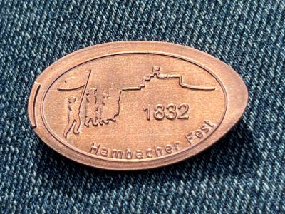 Souvenirmünze – Motiv von Münzautomat Hambacher Schloss (Neustadt a.d. Weinstraße)