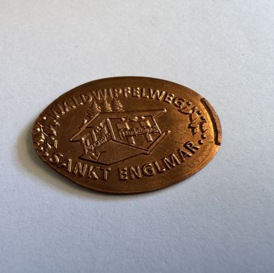 Souvenirmünze – Motiv von Münzautomat Haus am Kopf (St. Englmar)