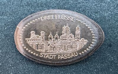 Souvenirmünze – Motiv von Münzautomat Burg Veste Oberhaus (Passau)