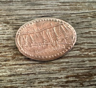 Souvenirmünze – Motiv von Münzautomat Baumwipfelpfad Bayerischer Wald (Neuschönau)