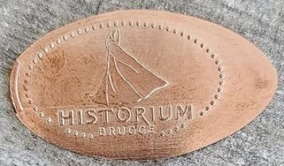 Souvenirmünze – Motiv von Münzautomat Historium (Brüssel)