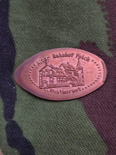 Souvenirmünze – Motiv von Münzautomat Alter Bahnhof Polch (Polch)