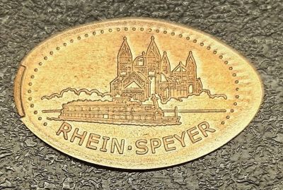 Souvenirmünze – Motiv von Münzautomat Rheinuferpromenade (Speyer)