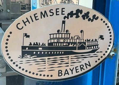 Souvenirmünze – Motiv von Münzautomat Anlegestelle zur Fraueninsel (Gstadt am Chiemsee)