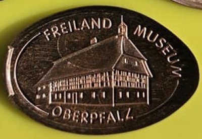 Souvenirmünze – Motiv von Münzautomat Oberpfälzer Freilandmuseum (Nabburg)