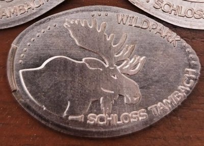 Souvenirmünze – Motiv von Münzautomat Wildpark Schloss Tambach (Weitramsdorf-Tambach)
