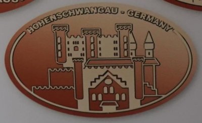 Souvenirmünze – Motiv von Münzautomat Altstadt Füssen (Füssen)
