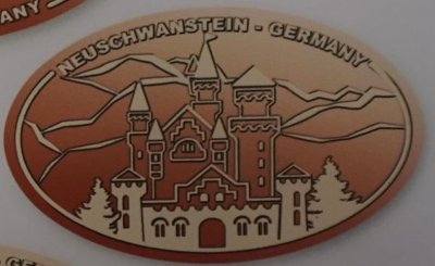 Souvenirmünze – Motiv von Münzautomat Altstadt Füssen (Füssen)