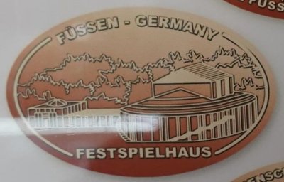 Souvenirmünze – Motiv von Münzautomat Altstadt Füssen (Füssen)