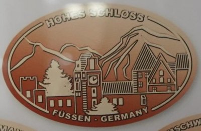 Souvenirmünze – Motiv von Münzautomat Altstadt Füssen (Füssen)