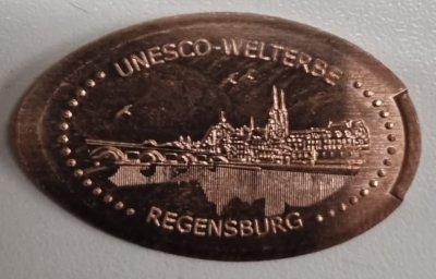 Souvenirmünze – Motiv von Münzautomat Regensburg "Wundertüte" (Regensburg)