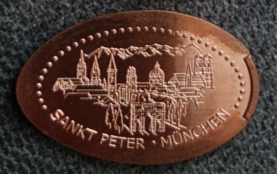 Souvenirmünze – Motiv von Münzautomat Alter Peter Automat 1 (München)