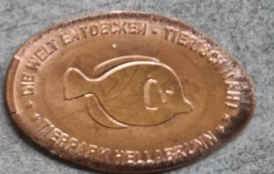 Souvenirmünze – Motiv von Münzautomat Tierpark Hellabrunn Automat 2 (München)